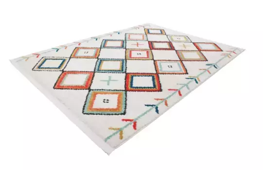 Ковер Kayoom "Agadir 210", прямоугольный, в модном этническом стиле, узоры как будто нарисованы вручную, с бахромой 120х170 см, цвет Multi