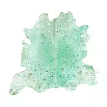 Ковер Kayoom "Fly 110", прямоугольный, из воловьей кожи, стильные роскошные акценты, подходит для пола с подогревом 120х190 см, цвет Lapisblau / Silber