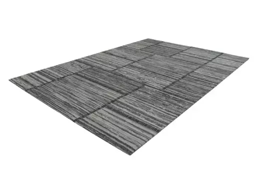 Ковер Kayoom "Phoenix 112", прямоугольный, тонкий жаккардовый ковер, плоский ворс, из материалов, простых в уходе 80х150 см, цвет Natur / Grau