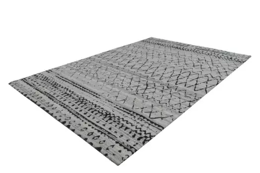 Ковер Kayoom "Phoenix 113", прямоугольный, тонкий жаккардовый ковер, плоский ворс, из материалов, простых в уходе 200х290 см, цвет Natur / Grau