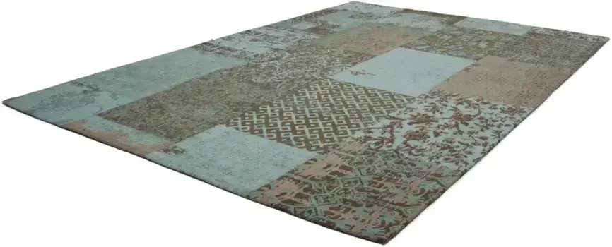 Ковер Kayoom "Симфония 160", прямоугольный, плоского плетения, чистый хлопок, гостиная 120х170 см, бирюзовый