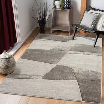 Ковер коротковорсовый Bonita - 53, цвет: коричневый, размеры: 80 х 300 см pay