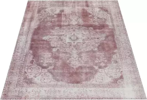 Ковер Leonique "Rayan", прямоугольный, восточный дизайн, винтаж, короткий ворс, ковер с бордюром 200х290 см, цвет elfenbeinfarben