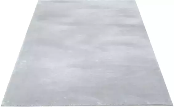 Ковер Leonique с высоким ворсом "Кашемир, имитация меха", прямоугольный, переливающийся, мягкие ковры, гостиная, спальня, детская комната 180х180 см, серый