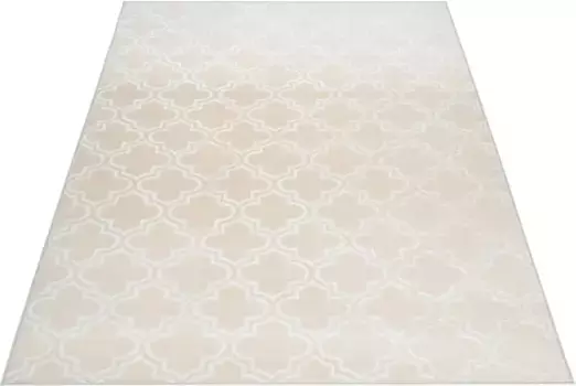 Ковер Leonique "Triana", прямоугольный, 3D-дизайн, геометрический и современный дизайн, короткий ворс, приятный на ощупь 160х230 см, цвет creme