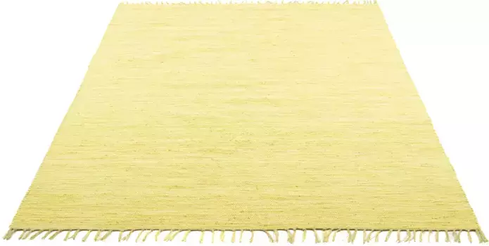 Ковер Lttenhtt "Insa", прямоугольный, морилка, однотонный, сотканный вручную, простой в уходе, моющийся, для детской комнаты 120х180 см, цвет gelb
