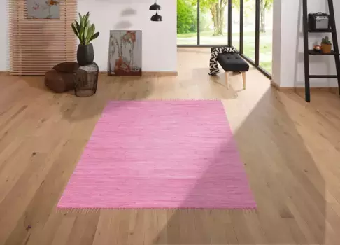 Ковер Lttenhtt "Paul", прямоугольный, двусторонний ковер, сотканный вручную, двусторонний, с бахромой 40х60 см, цвет lila