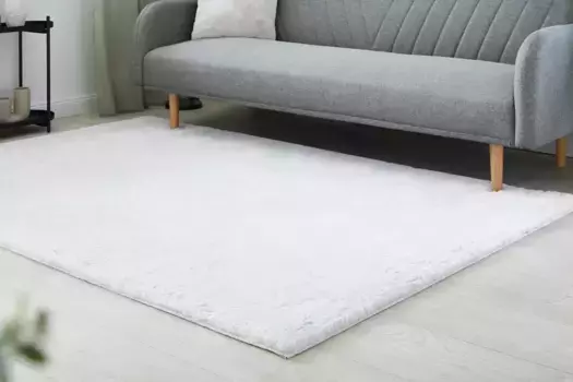 Ковер LUXOR из живого меха "Novara", прямоугольный, искусственный мех, ощущение кроличьего меха, особенно мягкий глубокий ворс LUXOR living 60х120 см, цвет altwei