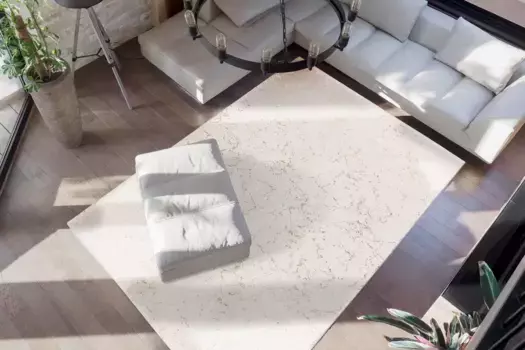 Ковер me gusta "Bijou 225", прямоугольный, с блестящим эффектом, для гостиной 120х170 см, кремовый/золотой