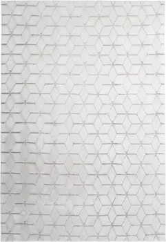 Ковер me gusta "Vivica 100", прямоугольный, особенно мягкий благодаря микрофибре, для гостиной 160х230 см, серо-коричневый/белый