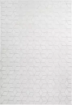 Ковер me gusta "Vivica 100", прямоугольный, особенно мягкий благодаря микрофибре, для гостиной 160х230 см, кремовый/белый