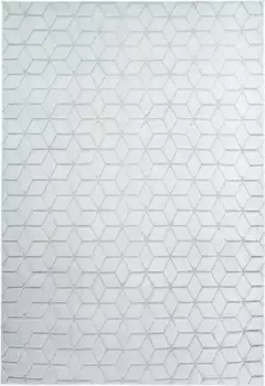 Ковер me gusta "Vivica 100", прямоугольный, особенно мягкий благодаря микрофибре, для гостиной 160х230 см, серо-синий/белый