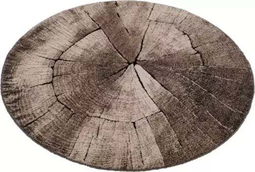 Ковер меринос "Ibiza 605", круглый, гостиная Merinos 160 см, коричневый