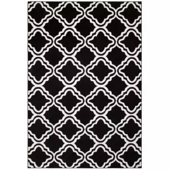 Ковер мой дом «Debora», прямоугольный, короткий ворс, ковер с рисунком, геометрический дизайн, мягкий My Home, черный