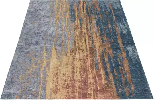 Ковер мой дом "Кендра", прямоугольный, для гостиной My home 195х290 см, синий/бежевый