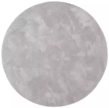 Ковер мой дом с глубоким ворсом "ковер из микрофибры Magong, особенно мягкий, очень тонкий ворс", круглый, однотонный, мягкие ковры, гостиная, спальня, детская комната My home 140 см, цвет silbergrau