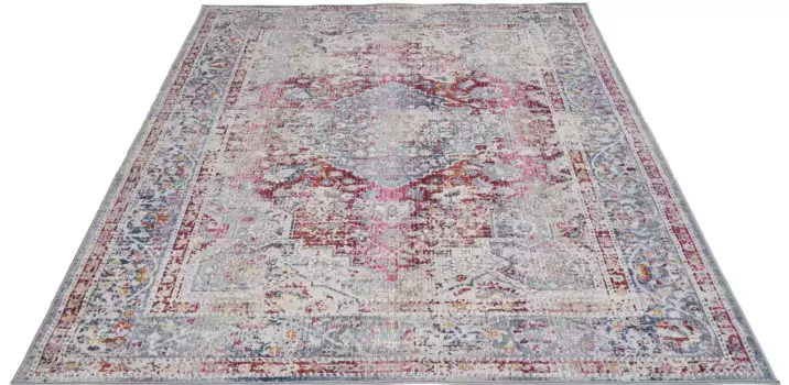 Ковер мой домашний ""Арик", прямоугольный, восточный вид, бордюр, короткий ворс, прост в уходе, подходит для использования внутри и снаружи помещений My home 160х230 см, красный