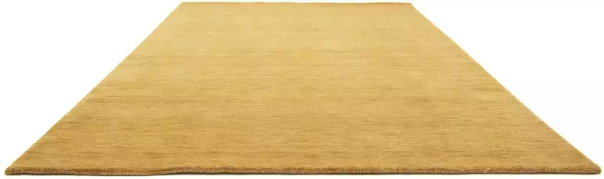 Ковер Morgenland из шерсти "GABBE FEIN UNI", прямоугольный, чистая новая шерсть, однотонный, для гостиной 300х400 см, карамель