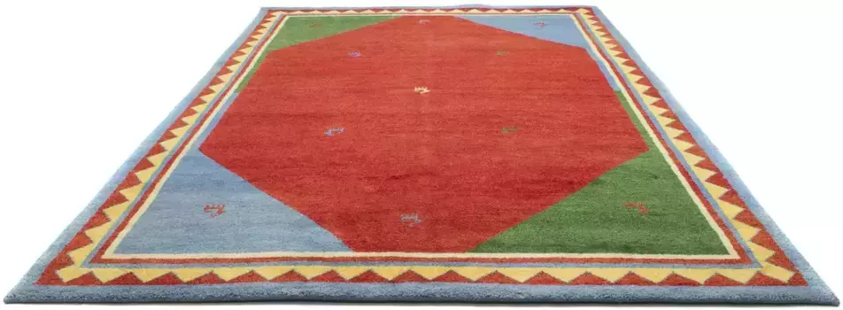 Ковер Morgenland из шерсти "GABBEH DESERT", прямоугольный, чистая новая шерсть Nomad, гостиная 60х90 см, красный