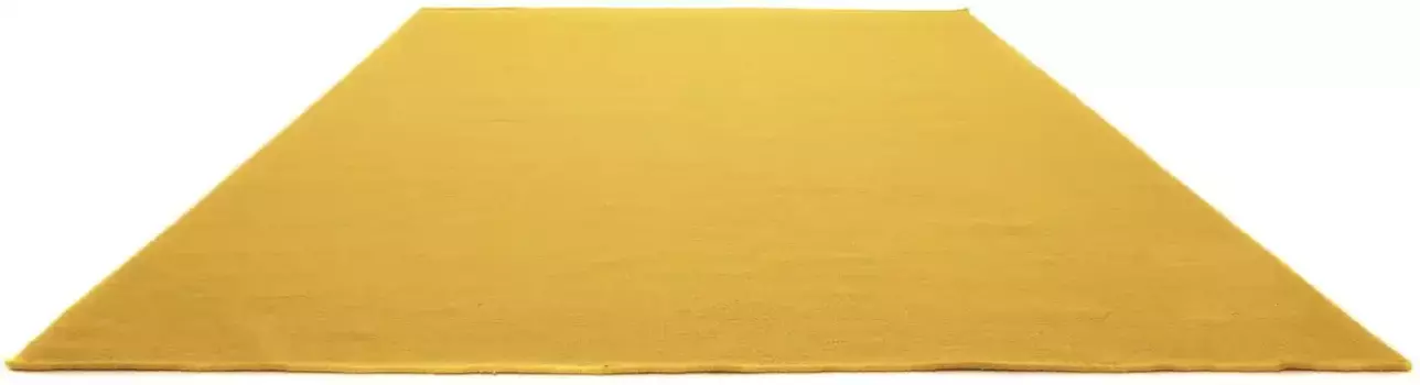 Ковер Morgenland из шерсти "KELIM FANCY UNI", прямоугольный, чистая шерсть, двусторонний, однотонный, однотонный, для гостиной 120х180 см, цвет goldfarben