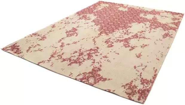 Ковер Morgenland "VINTAGE COMET", прямоугольный, короткий ворс, вискоза, шебби, гостиная 120х180 см, красный