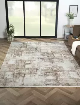 Ковер Myflair Furniture & Accessories "Esme 2", прямоугольный, короткий ворс, винтажный вид, с бахромой, особенно мягкий благодаря микрофибре Myflair Mbel & Accessoires 200х290 см, цвет cream/terra