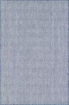 Ковер Myflair Furniture & Accessories "Outdoor Crosses" Myflair Mbel & Accessoires 152х244 см, темно-синий/слоновая кость