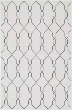 Ковер Myflair Furniture & Accessories "Outdoor Crosses" Myflair Mbel & Accessoires 152х244 см, слоновая кость/темно-синий