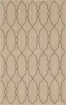 Ковер Myflair Furniture & Accessories "Outdoor Crosses", прямоугольный, плоского плетения, подходит для использования внутри и снаружи помещений Myflair Mbel & Accessoires 152х244 см, коричневый/коричневый