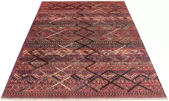 Ковер Obsession "My Ethno 265", прямоугольный, из переработанных материалов, с бахромой, моющийся, подходит для использования внутри и снаружи помещений 115х170 см, цвет mehrfarbig