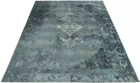 Ковер Obsession "My Gobelina 643", прямоугольный, короткий ворс, орнамент, винтажный дизайн, подходит для использования внутри и снаружи помещений 160х230 см, синий