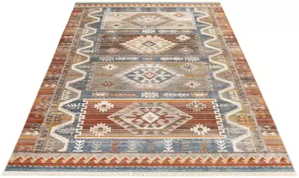 Ковер Obsession "My Laos 463", прямоугольный, короткий ворс, этнический дизайн, с бахромой 160х230 см, цвет multi