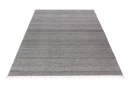 Ковер Obsession "My Nador 565", прямоугольный, крапчатый, с бахромой, подходит для использования внутри и снаружи помещений 200х290 см, серый