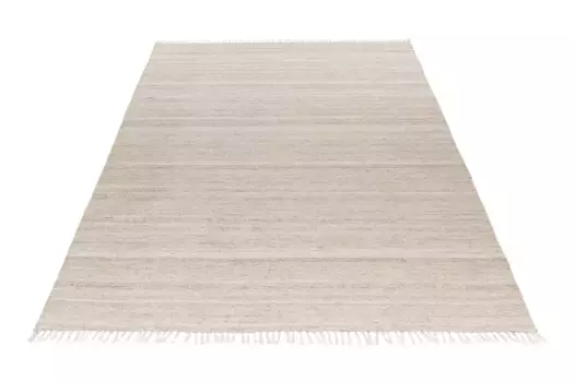 Ковер Obsession "My Nador 565", прямоугольный, крапчатый, с бахромой, подходит для использования внутри и снаружи помещений 80х150 см, цвет natur