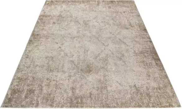 Ковер Obsession "My Salsa 694", прямоугольный, современный ромбовидный узор, винтажный дизайн, столовая, гостиная 160х230 см, серо-коричневый