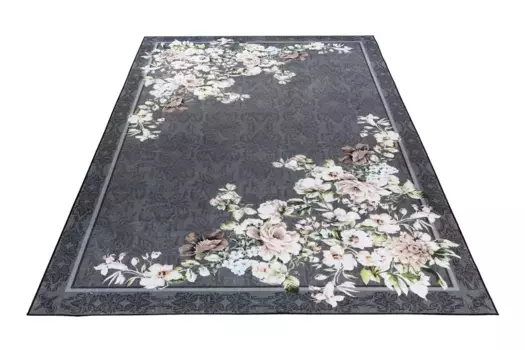 Ковер Obsession "My Tampa 133", прямоугольный, с принтом, современный дизайн, можно стирать 120х170 см, серый