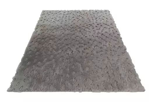 Ковер Obsession "My Valley 245", прямоугольный, однотонный, эффект high-low, особенно мягкий, гостиная 200х290 см, цвет silberfarben