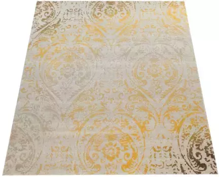Ковер Paco Home "Artigo 415", прямоугольный, короткий ворс, орнамент, винтажный дизайн, подходит для использования внутри и снаружи помещений 240х340 см, цвет gelb
