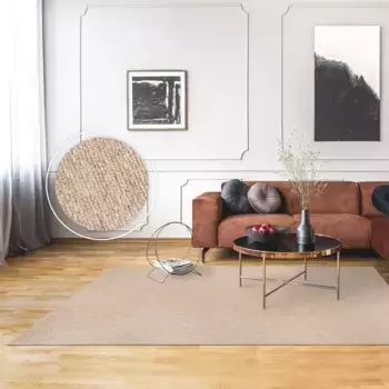 Ковер Paco Home "Barcelona 610", прямоугольный, короткий ворс, крапчатый, прочное качество, гостиная 160х220 см, бежевый