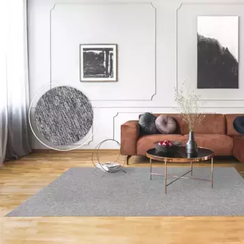 Ковер Paco Home "Barcelona 610", прямоугольный, короткий ворс, крапчатый, прочное качество, гостиная 80х150 см, серый