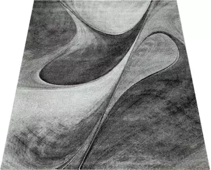 Ковер Paco Home "Brilliance 662", прямоугольный, короткий ворс, современный 3D-дизайн, идеально подходит для гостиной и спальни 200х290 см, серый