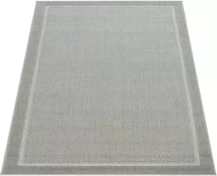 Ковер Paco Home "Brugge 225", прямоугольный, плоского плетения, с бордюром, подходит для внутреннего и наружного использования, гостиная 200х290 см, бежевый