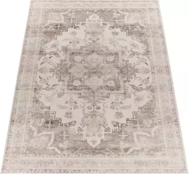 Ковер Paco Home "Cambridge 462", прямоугольный, короткий ворс, восточный узор, винтажный дизайн 160х220 см, бежевый