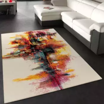 Ковер Paco Home "Canvas 752", прямоугольный, короткий ворс, современный дизайн, имитирует полотно Arizona 160х230 см, цвет mehrfarbig