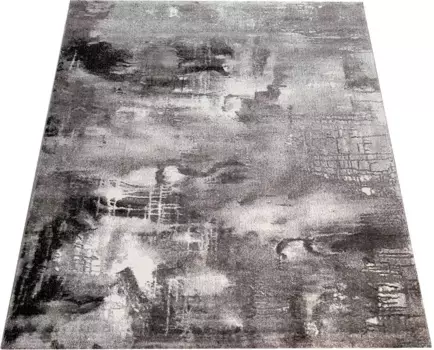 Ковер Paco Home "Canvas 754", прямоугольный, короткий ворс, современный дизайн, имитирует полотно Arizona 120х170 см, серый