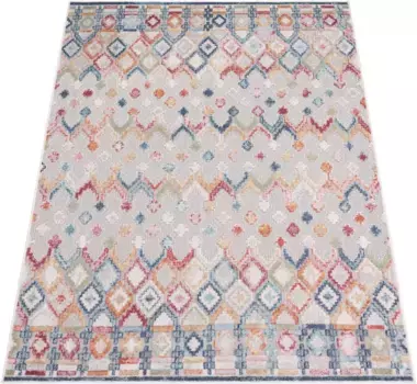 Ковер Paco Home "Fusion 764", прямоугольный, короткий ворс, ромбовидный узор, подходит для внутреннего и наружного использования, гостиная 200х280 см, цвет mehrfarbig