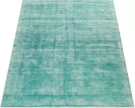Ковер Paco Home "Glori 330", прямоугольный, ручное плетение, короткий ворс, 100% вискоза, ручное плетение, с легким отливом 160х230 см, светло-зеленый