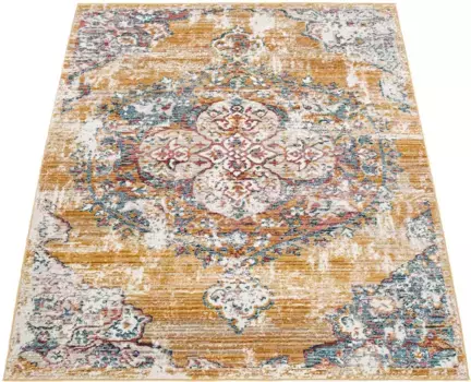 Ковер Paco Home "Herbete 733", прямоугольный, короткий ворс, восточный стиль, винтажный дизайн 80х150 см, цвет gelb