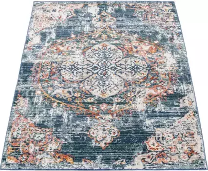 Ковер Paco Home "Herbete 733", прямоугольный, короткий ворс, восточный стиль, винтажный дизайн 240х340 см, синий