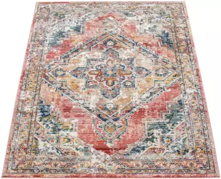 Ковер Paco Home "Herbete 735", прямоугольный, короткий ворс, восточный стиль, винтажный дизайн, гостиная 300х400 см, красный